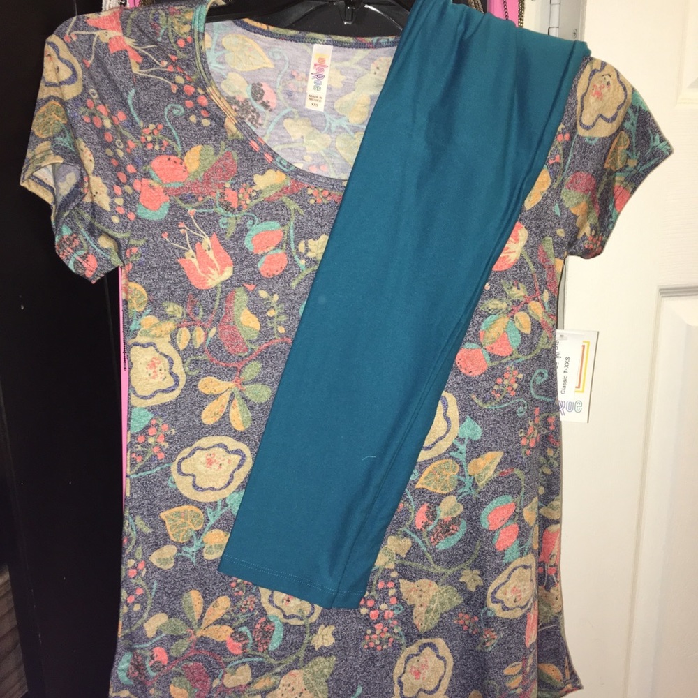 Lularoe os legging xxs classic t